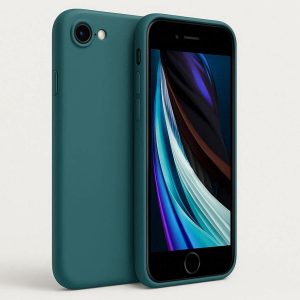 14 Slim Profile Solid Color Liquid Silicone Skin For iPhone SE