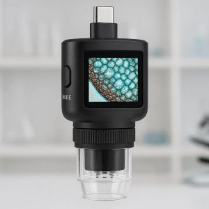26 Smart USB C Digital Microscope Camera Attachment High Definition Magnification Sensor For Science Education Laboratory Work Testing