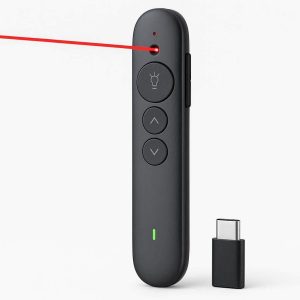 29 Wireless Presenter Remote USB C Receiver Dongle Laser Pointer Controller Electronic Pointer Tool For Office Presentation Teaching
